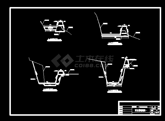 广东溢洪道加固工程施工全套cad图-图二