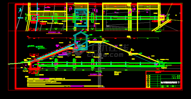 湖南输水高涵拆建工程施工CAD图-图二