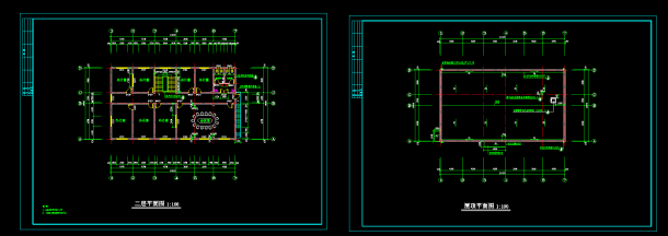 某地多层办公楼建筑设计CAD施工图（共6张）-图二