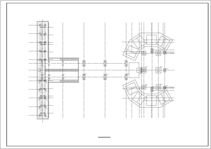 某混凝土搅拌站基础结构设计图_图1