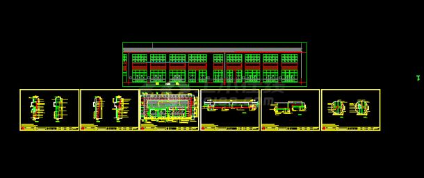 某经典店面设计效果图施工CAD布置图-图一