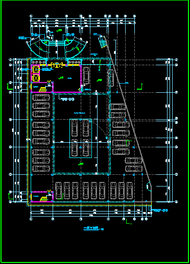 某大型高层酒店建筑设计施工CAD图-图二