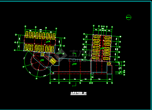 某地方酒店建筑设计施工方案CAD图-图二