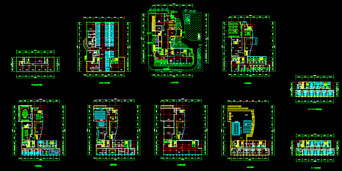 设计精致的多层商业酒店建筑设计CAD施工图纸_图1