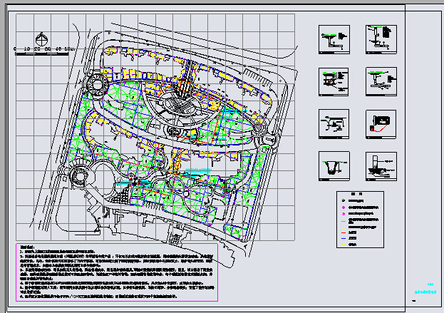 某园林给排水设计全套图纸（含绿化）