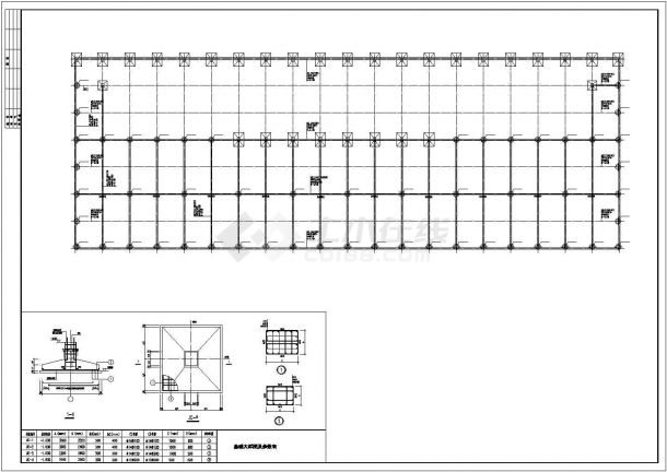 某42X120M钢结构厂房全套建筑结构施工图-图二