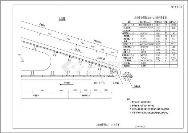 路桥设计图之波形护栏全套CAD通图-图二