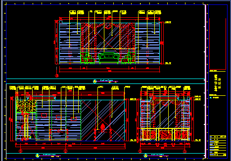 浙江某五星级酒店二层餐厅装修CAD设计施工图纸-图二