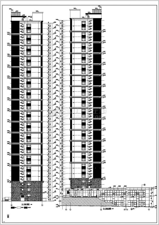 【山东】某高层框剪结构住宅楼建筑结构施工图-图一