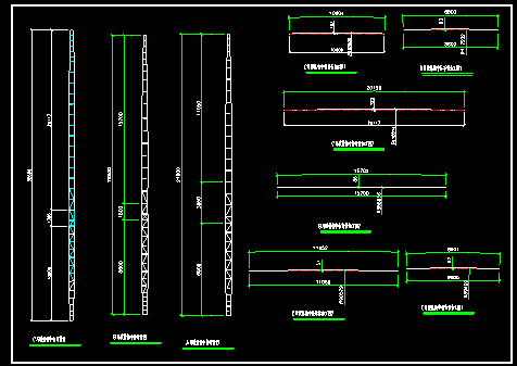 某桁架支撑张拉膜结构cad施工设计图-图二