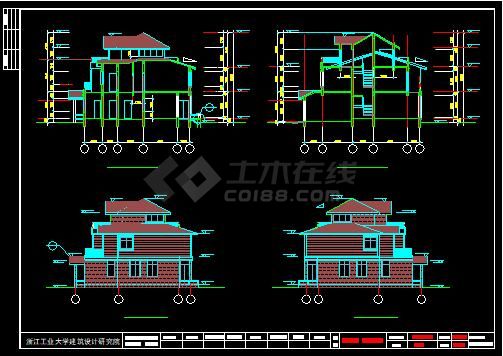 某220平米别墅全套建筑设计施工图-图二