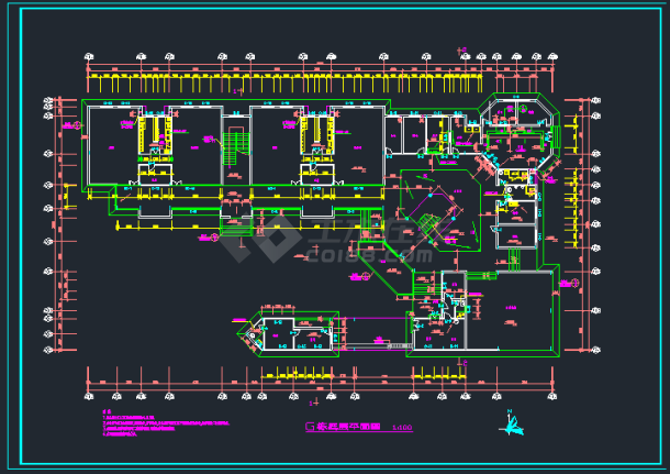 前海花园幼儿园教育建筑设计CAD施工图-图二