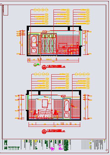 某地三层框架结构别墅装饰设计施工图（地中海风格）-图二