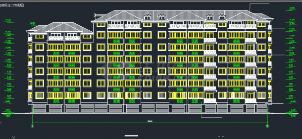 某地区东方塞纳9号楼住宅全套建筑设计CAD施工图纸-图二
