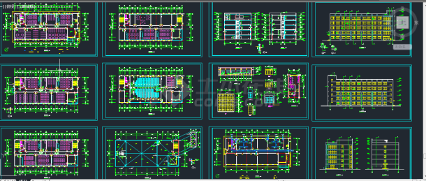 某学校五层综合实验楼建筑设计CAD施工图-图一