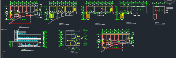 某小学三层教学楼建筑设计CAD施工图-图一