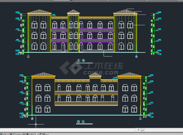 某地区云海花园幼儿园建筑设计CAD施工图纸-图二