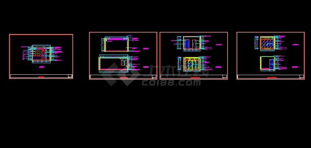 某地区2号3号商住楼装修设计cad施工图-图二