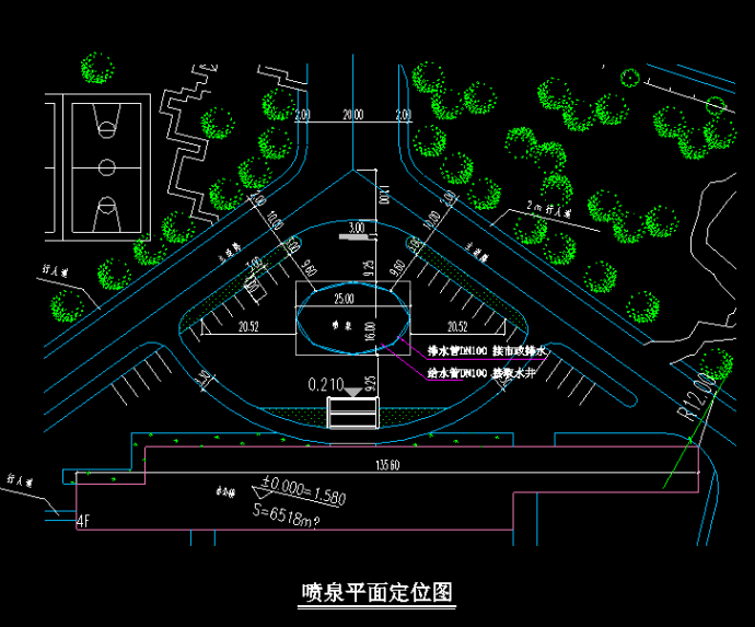 音乐喷泉设计资料-全套施工图纸含控制等节点大样图_图1