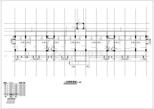 广东某六层框架结构宿舍楼结构设计施工图-图一