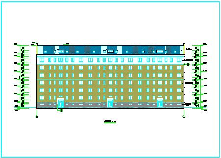 某地六层框架结构住宅楼建筑设计方案图-图二