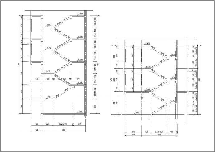 混凝土结构楼梯建施参考图_图1