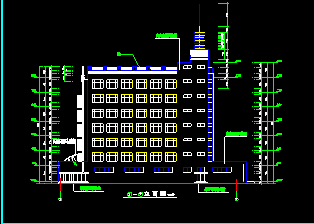 某宾馆商住楼建筑CAD设计施工图-图二