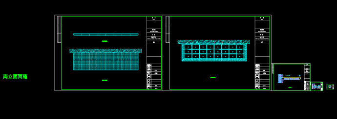 某玻璃铝塑板包边雨篷结构cad施工图_图1