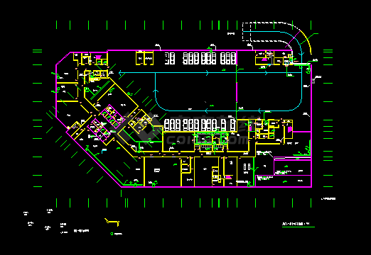 某5星级酒店全套建筑设计施工CAD图-图二