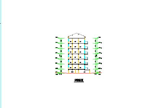 某地六层框架结构经济适用房建筑设计施工图-图二