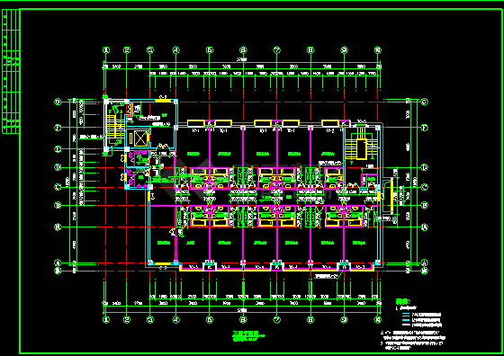 某工人俱乐部建筑设计施工CAD图-图二