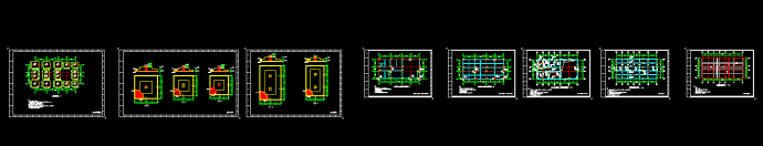 某变电站主控室结构cad施工设计图_图1