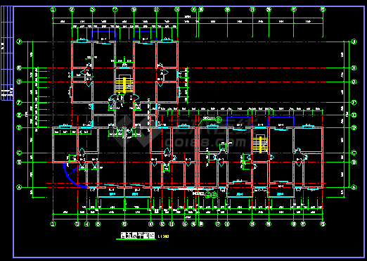 某简约商住楼全套建筑设计施工CAD图-图二