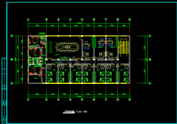 某小型综合楼建筑电气设计施工CAD图-图二
