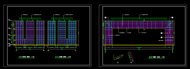 某地办公楼大门建筑CAD设计施工图-图二