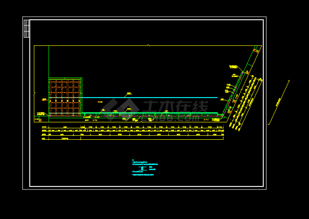 某货运码头结构cad施工设计图纸-图二