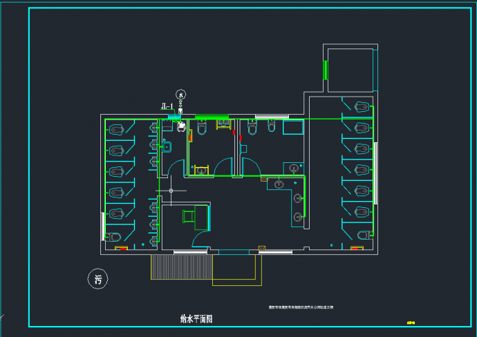 三套公厕内部装修改造--给排水施工图（含设计说明）_图1
