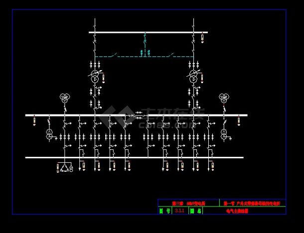 某66KV变电站标准设计cad电气施工图纸-图二