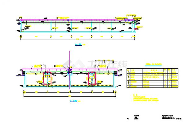 某地污水厂给排水A20生物反应池设计施工图-图一