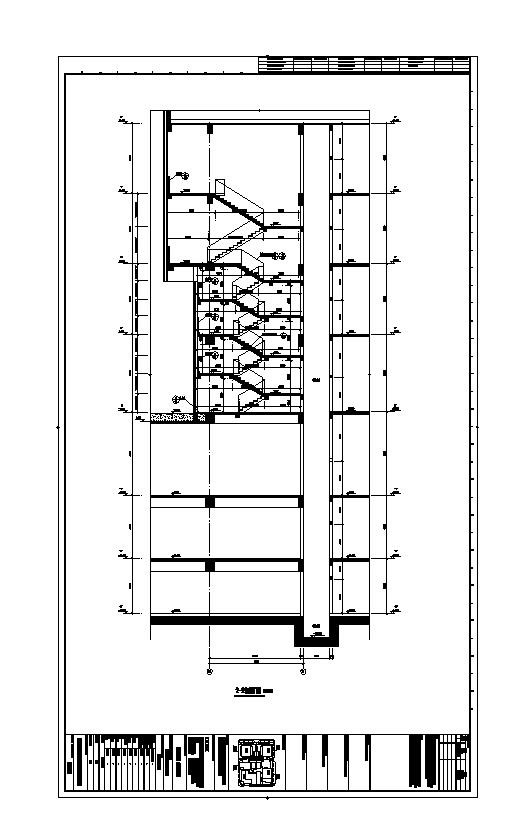 某住宅楼CAD建筑剖面图_图1