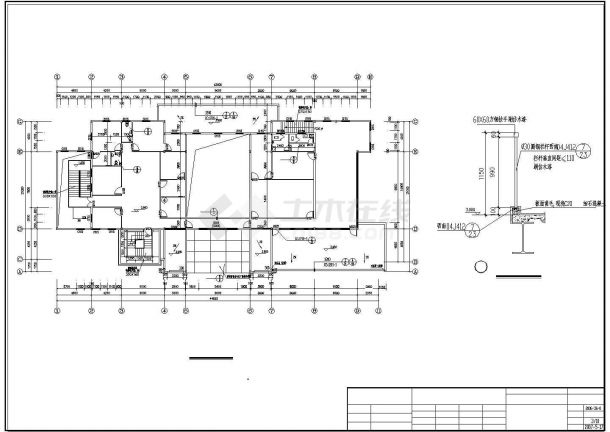 某公司钢结构展厅建筑结构设计图-图一