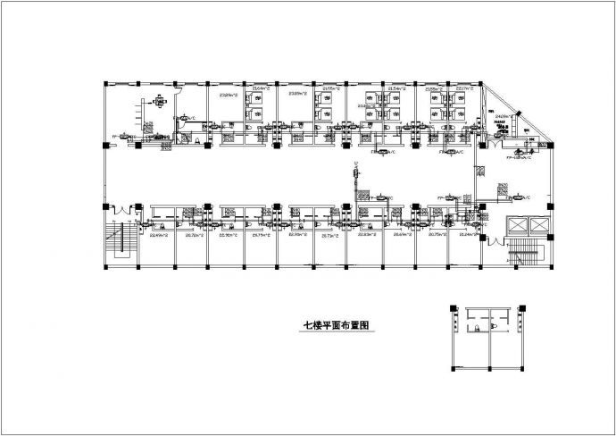 7层酒店商务中央空调设计方案图_图1