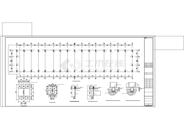 某公司18米跨门刚厂房结构图-图二