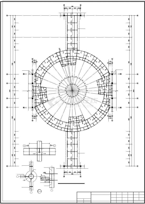 青州某商场三层钢结构连廊建筑结构电气施工图-图一