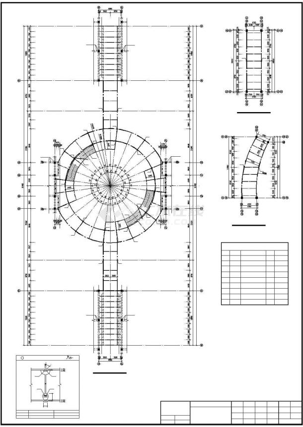 青州某商场三层钢结构连廊建筑结构电气施工图-图二