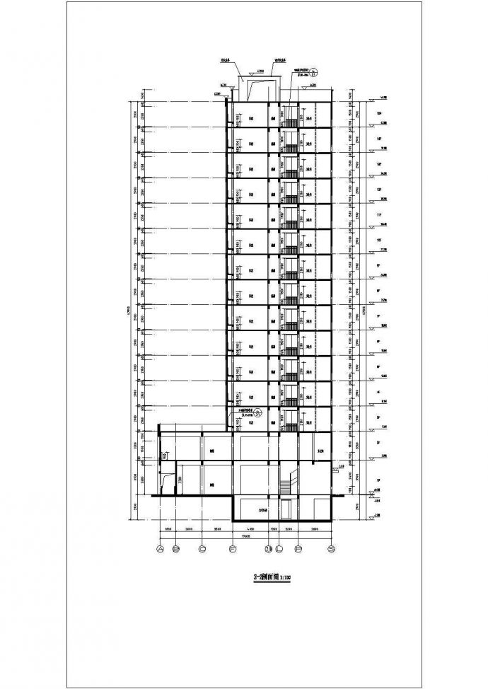 某地小区18层商住楼给排水设计施工图_图1