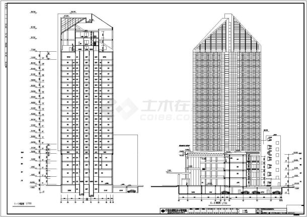 某地二十层高层框架结构酒店建筑设计施工图-图一