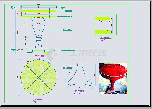 某五星级酒店活动家具图纸深化-图一