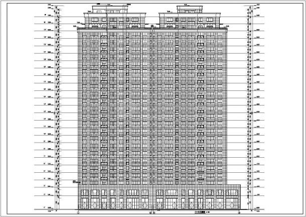 某地二十五层剪力墙结构商铺住宅建筑设计施工图-图一