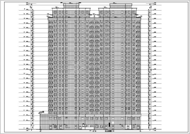 某地二十五层剪力墙结构商铺住宅建筑设计施工图-图二